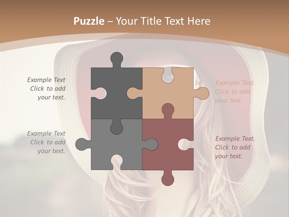 Hot Woman Water PowerPoint Template