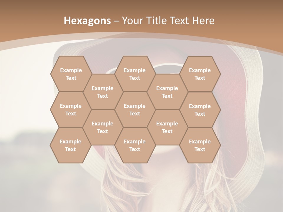 Hot Woman Water PowerPoint Template