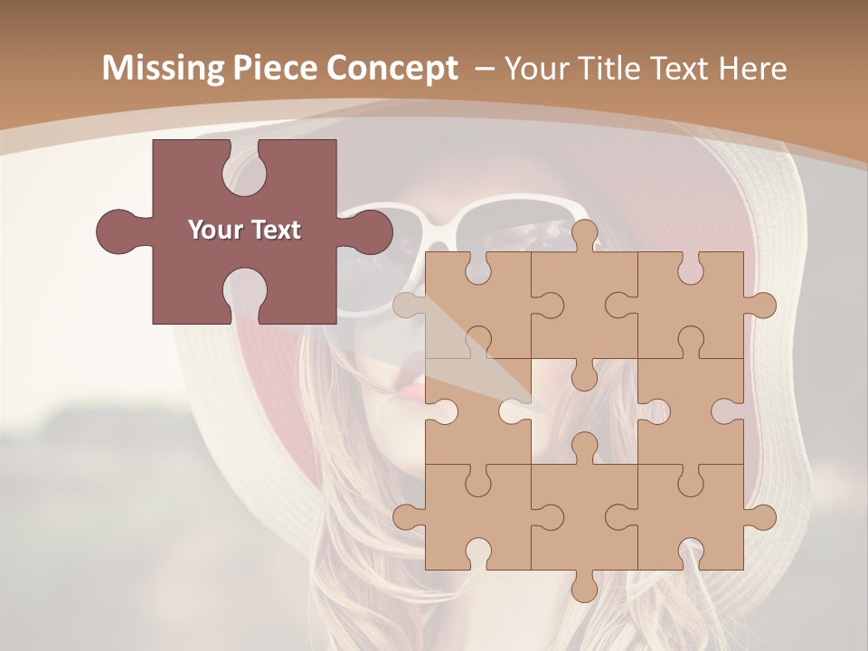 Hot Woman Water PowerPoint Template