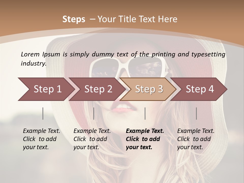 Hot Woman Water PowerPoint Template