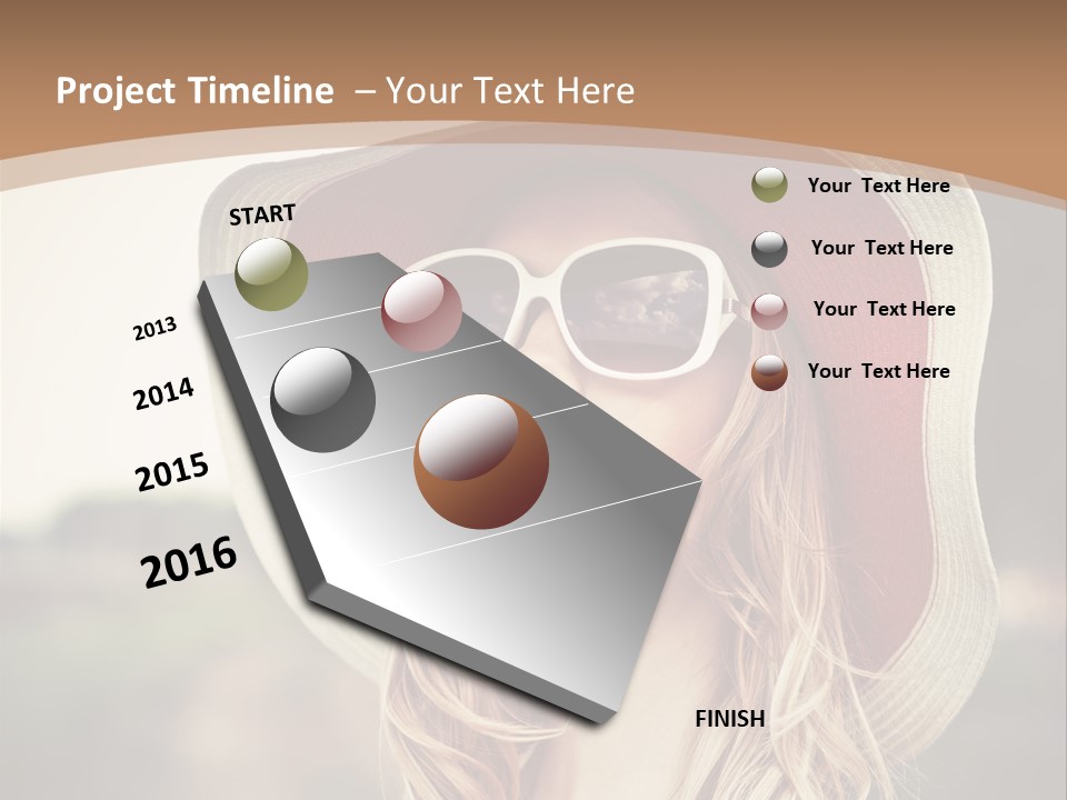 Hot Woman Water PowerPoint Template