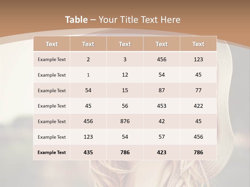 Hot Woman Water PowerPoint Template