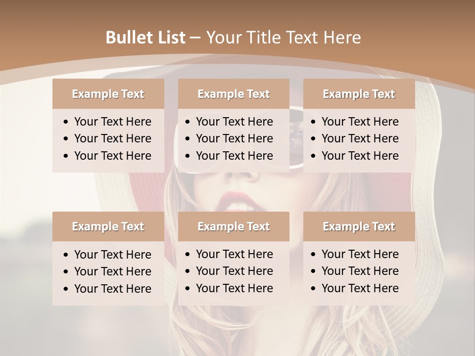 Hot Woman Water PowerPoint Template