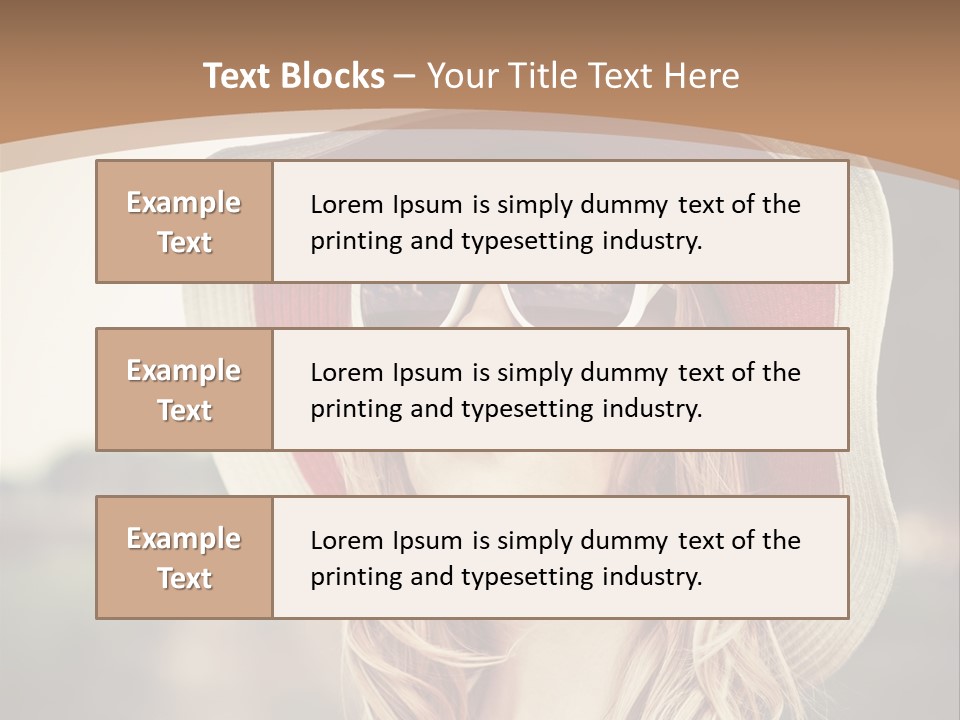 Hot Woman Water PowerPoint Template