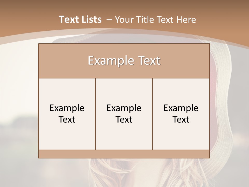 Hot Woman Water PowerPoint Template
