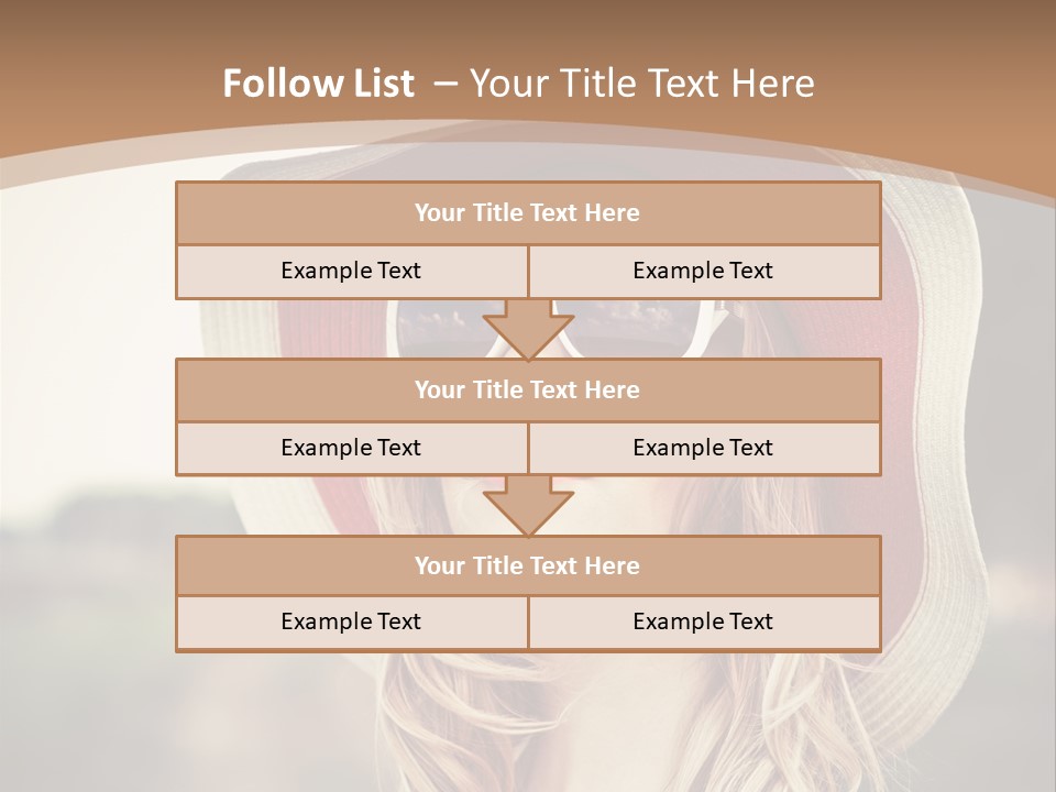 Hot Woman Water PowerPoint Template