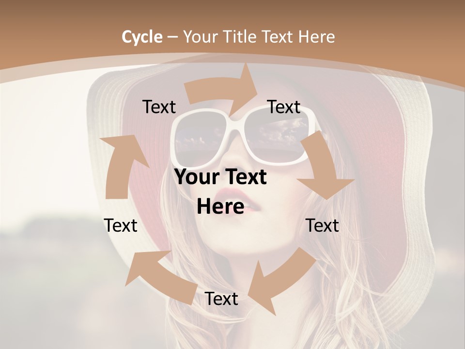 Hot Woman Water PowerPoint Template