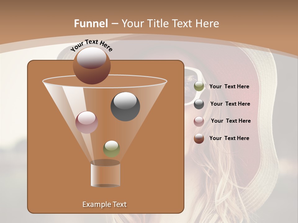 Hot Woman Water PowerPoint Template