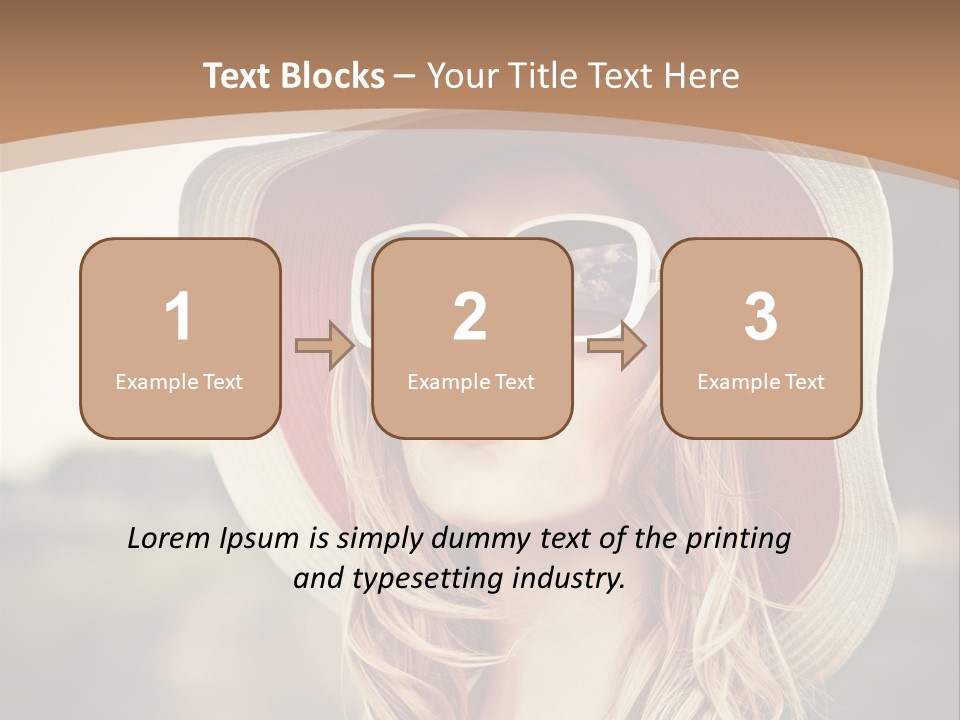 Hot Woman Water PowerPoint Template