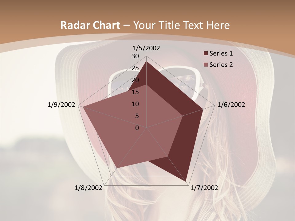 Hot Woman Water PowerPoint Template