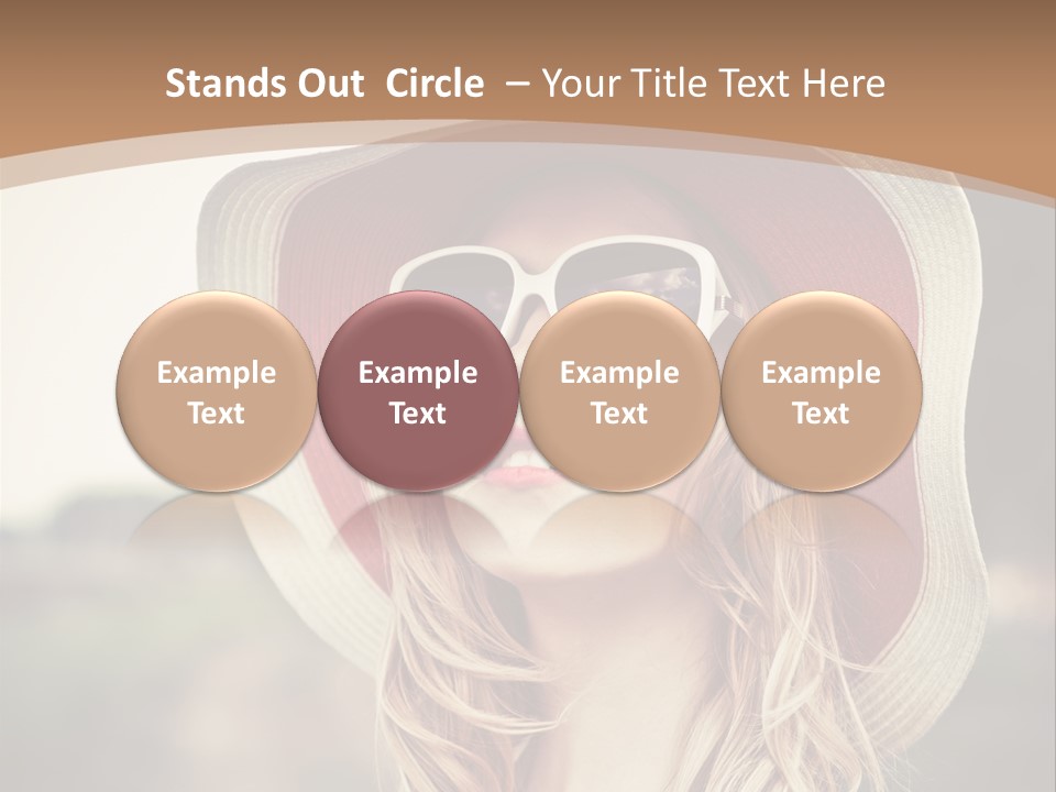 Hot Woman Water PowerPoint Template