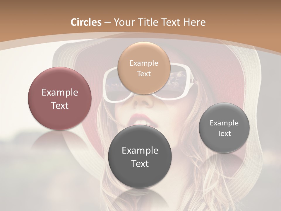 Hot Woman Water PowerPoint Template