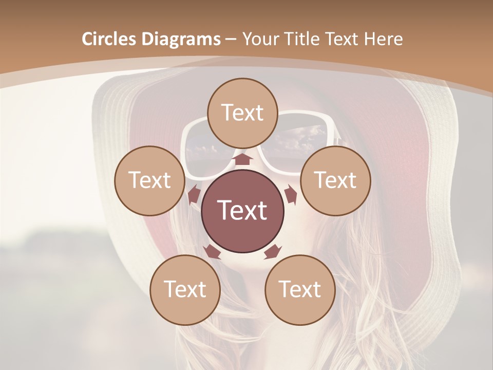 Hot Woman Water PowerPoint Template