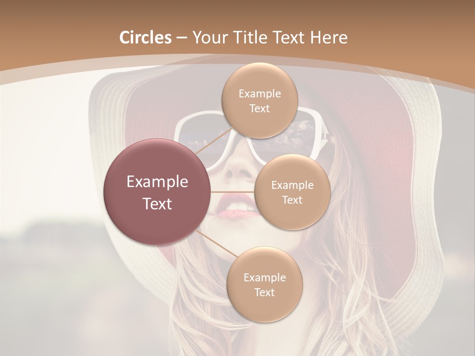 Hot Woman Water PowerPoint Template