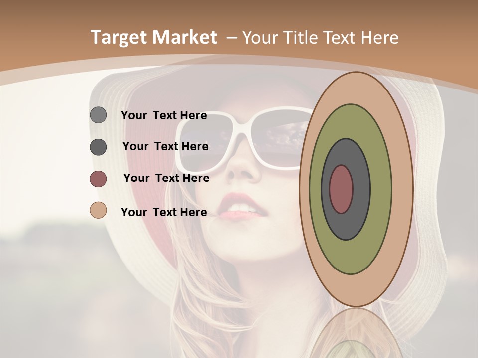 Hot Woman Water PowerPoint Template