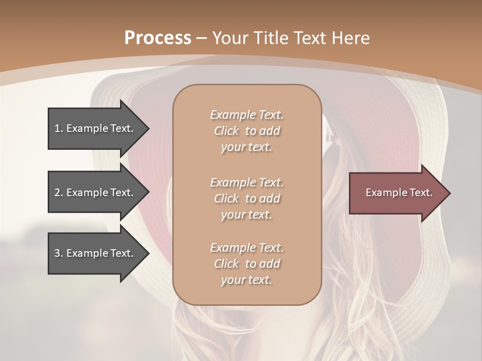 Hot Woman Water PowerPoint Template