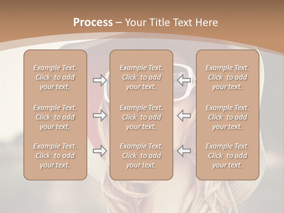 Hot Woman Water PowerPoint Template