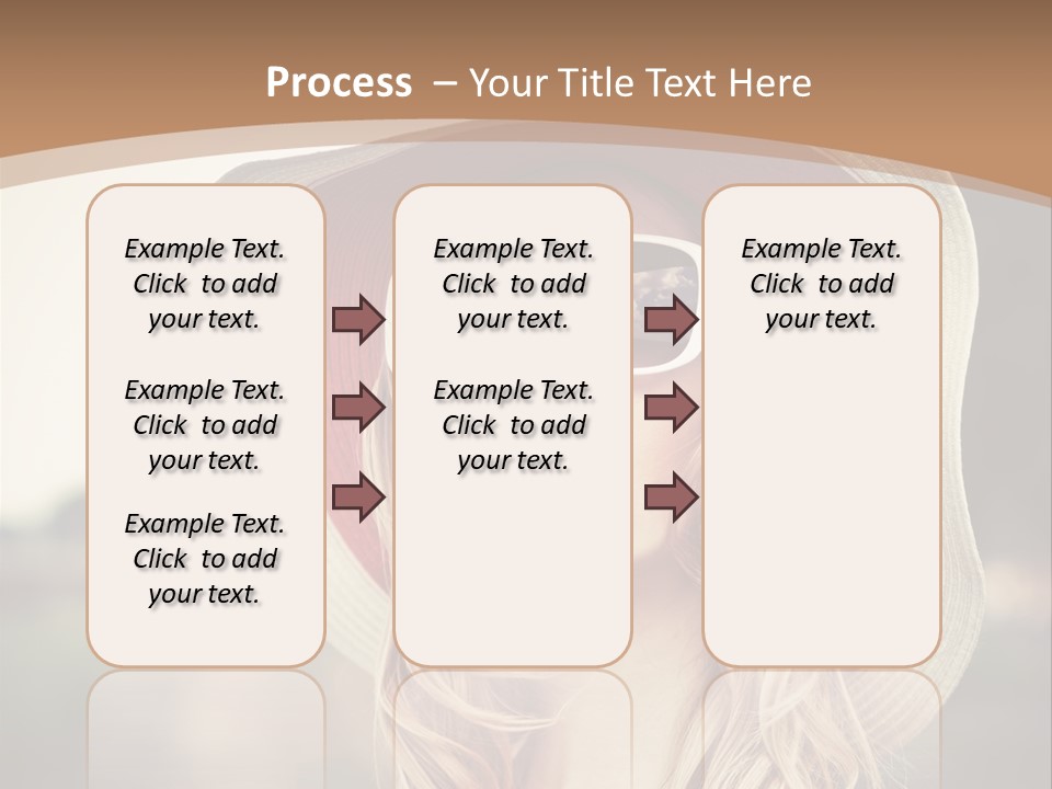 Hot Woman Water PowerPoint Template