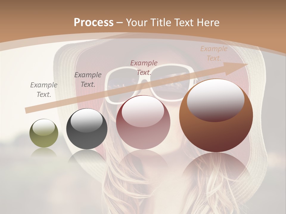 Hot Woman Water PowerPoint Template