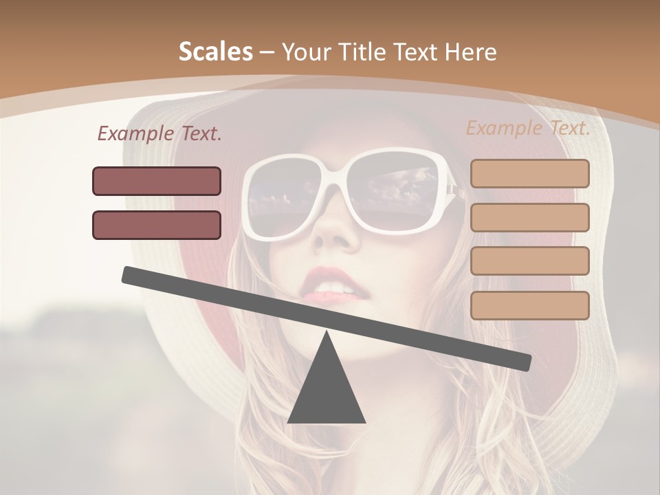 Hot Woman Water PowerPoint Template