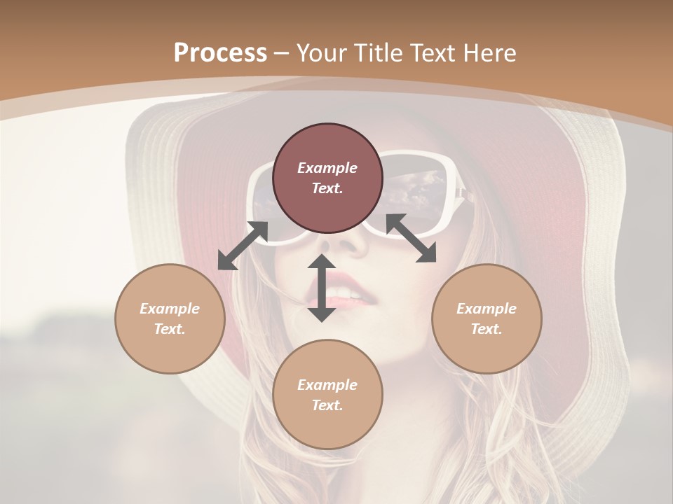 Hot Woman Water PowerPoint Template