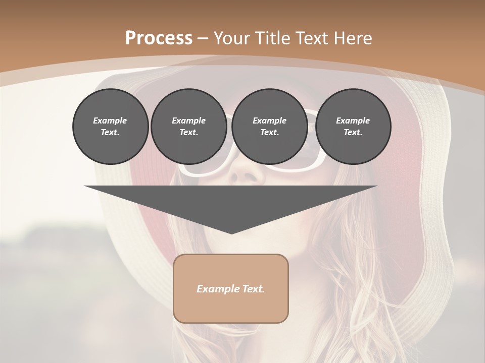 Hot Woman Water PowerPoint Template