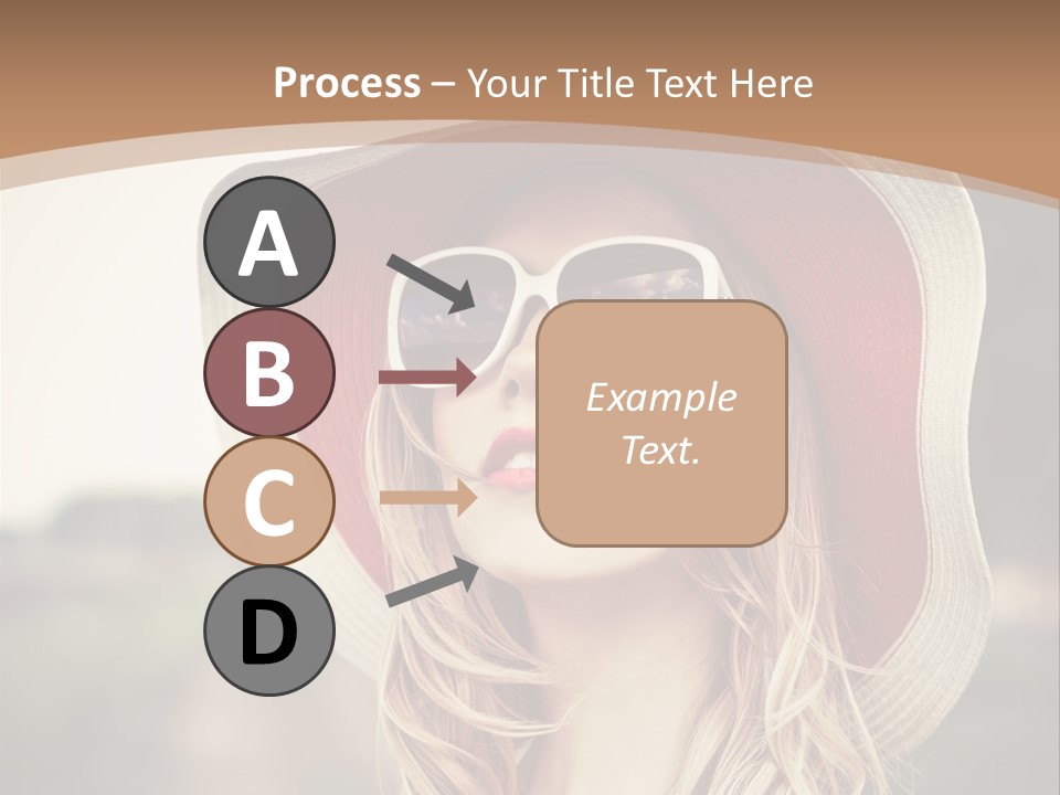 Hot Woman Water PowerPoint Template