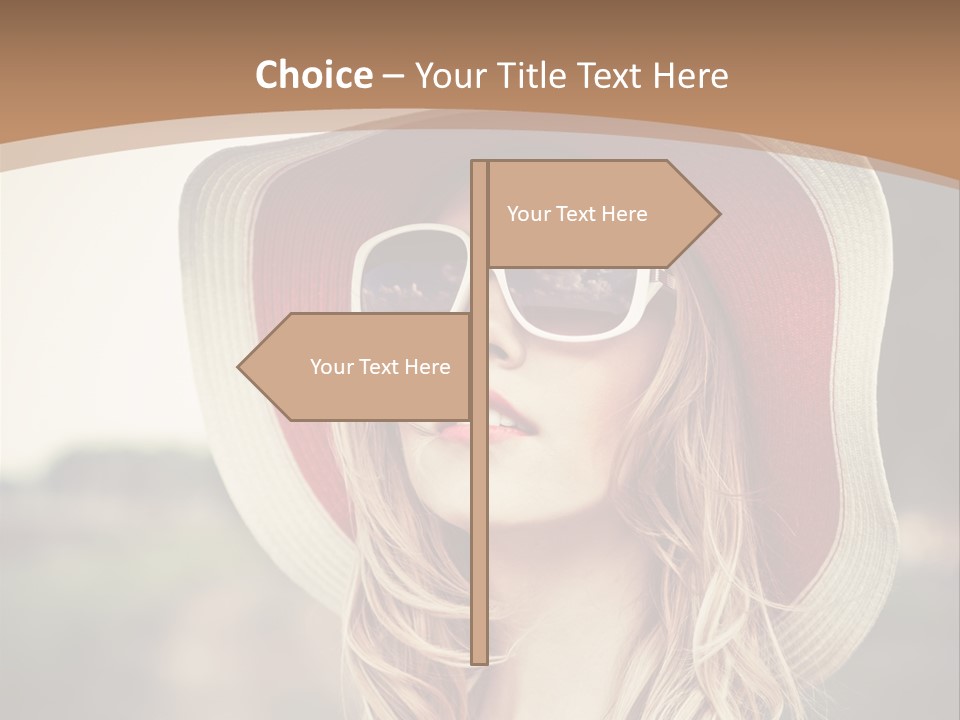 Hot Woman Water PowerPoint Template