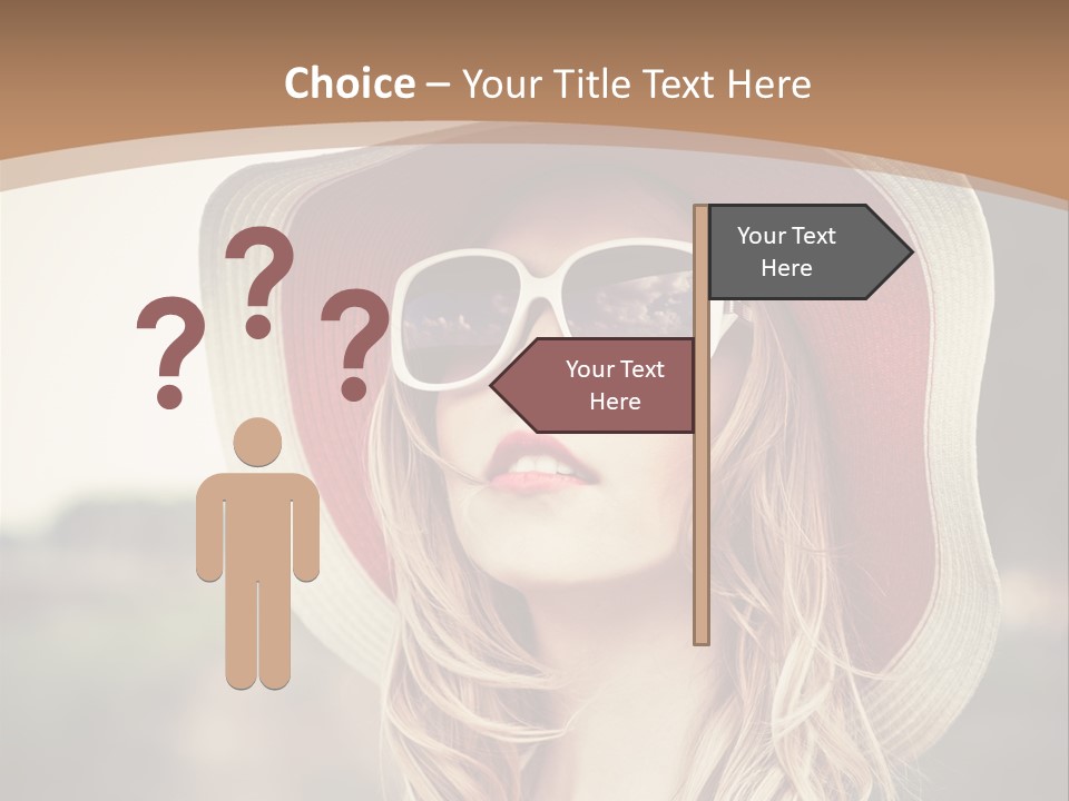 Hot Woman Water PowerPoint Template