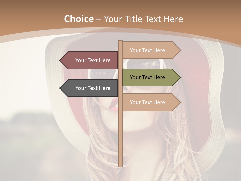 Hot Woman Water PowerPoint Template