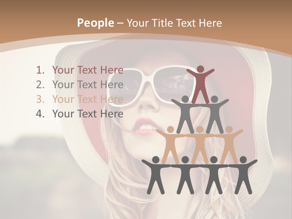 Hot Woman Water PowerPoint Template