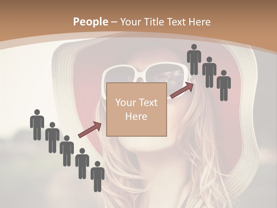 Hot Woman Water PowerPoint Template