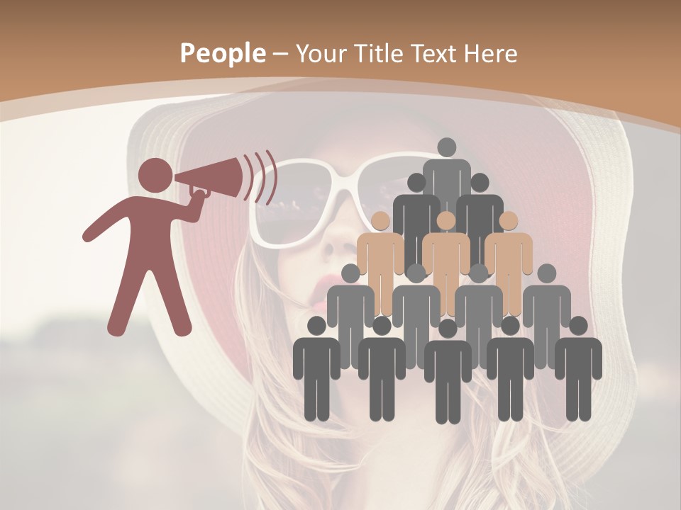 Hot Woman Water PowerPoint Template