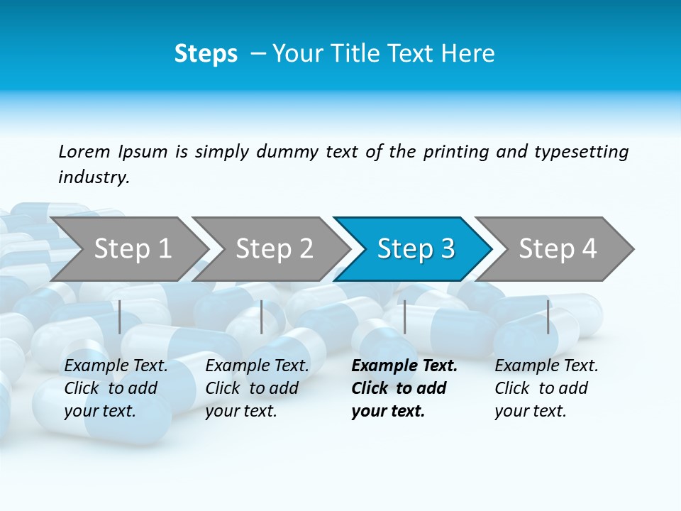 Painkiller Close Up Medicament PowerPoint Template