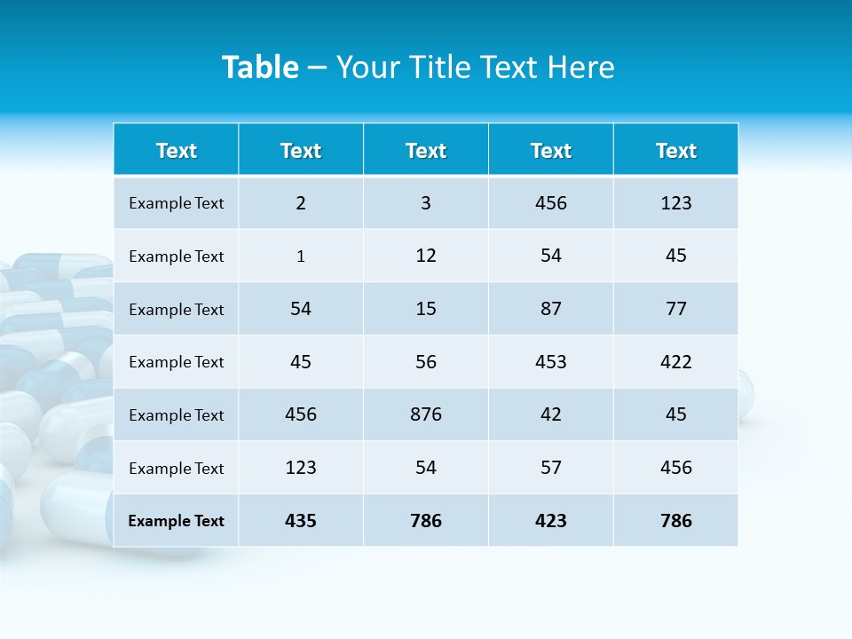 Painkiller Close Up Medicament PowerPoint Template