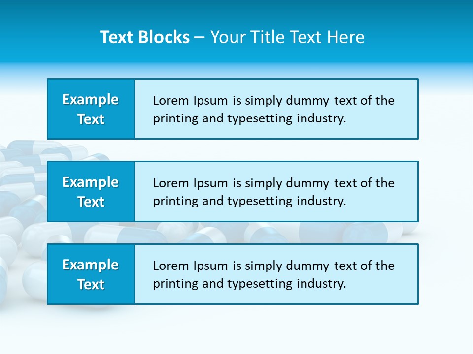 Painkiller Close Up Medicament PowerPoint Template