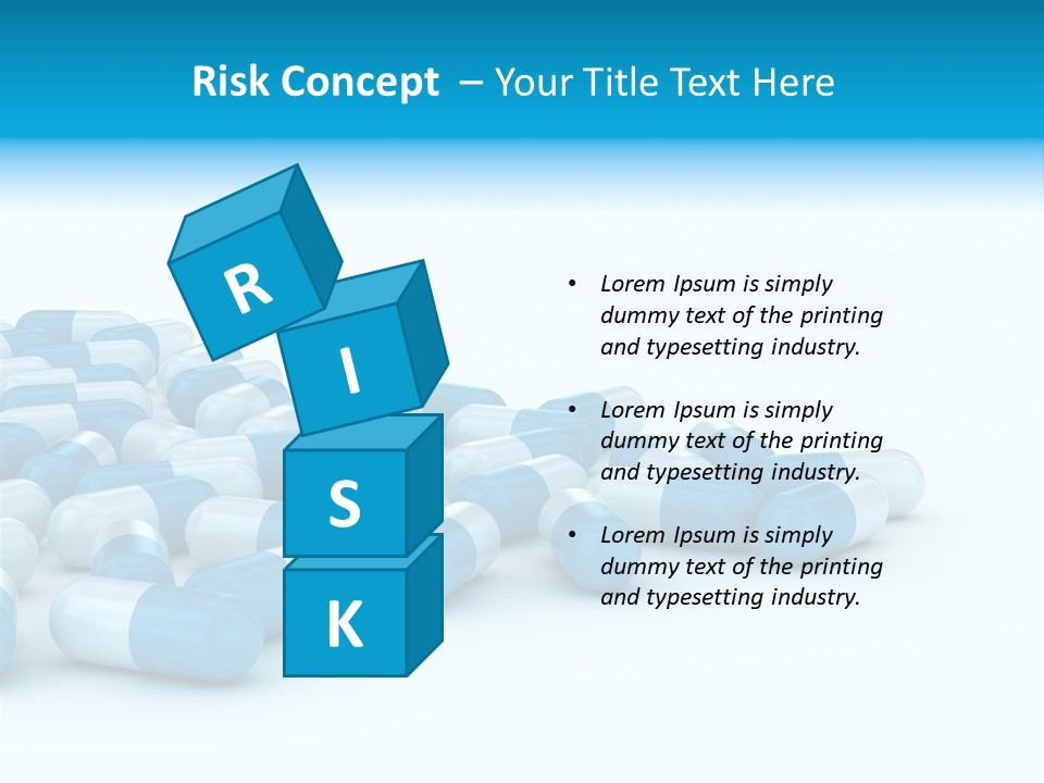 Painkiller Close Up Medicament PowerPoint Template