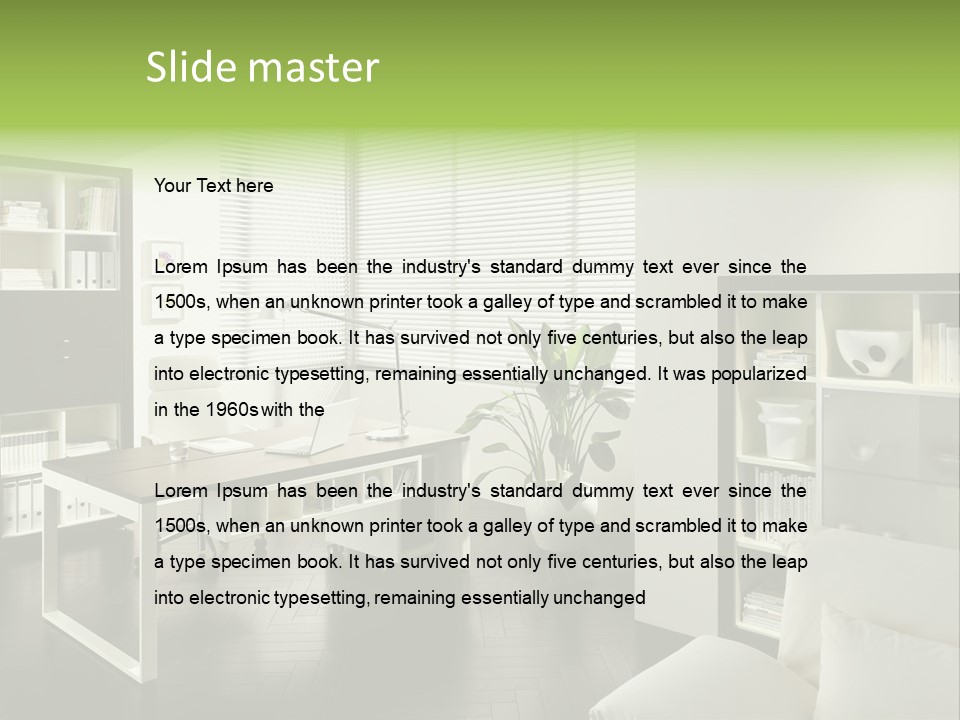 Interior Structure Apartment PowerPoint Template