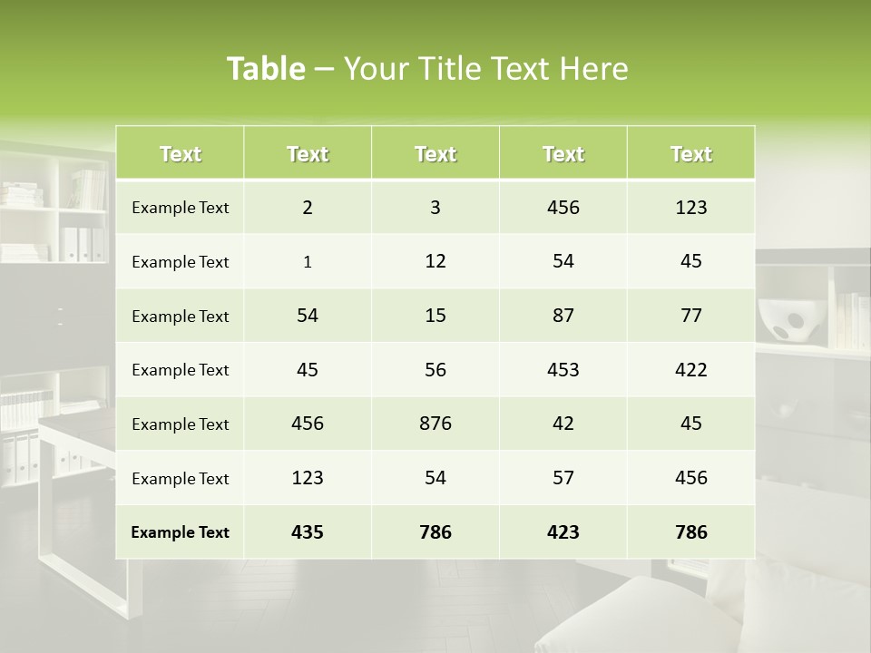 Interior Structure Apartment PowerPoint Template