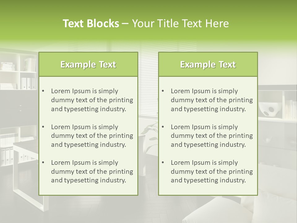 Interior Structure Apartment PowerPoint Template