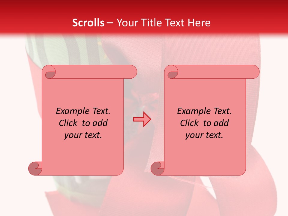 Coin Ribbon Roller PowerPoint Template