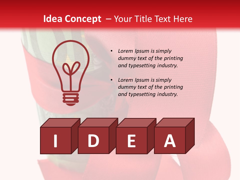 Coin Ribbon Roller PowerPoint Template