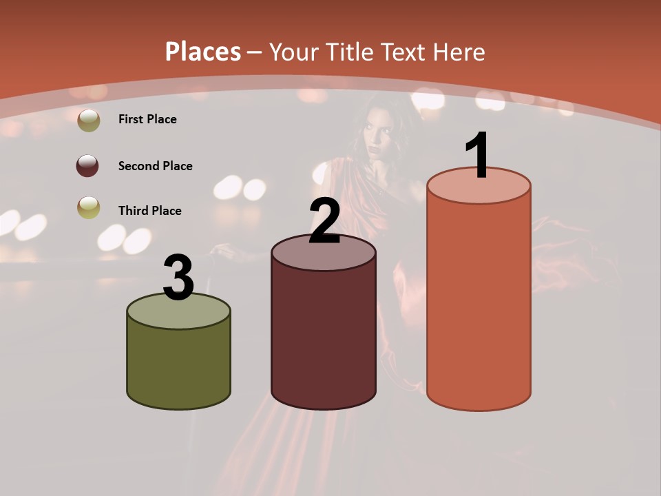 Hairstyle Hair Model PowerPoint Template