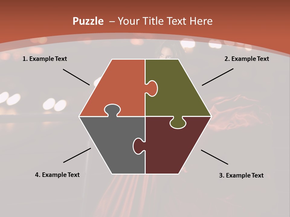 Hairstyle Hair Model PowerPoint Template