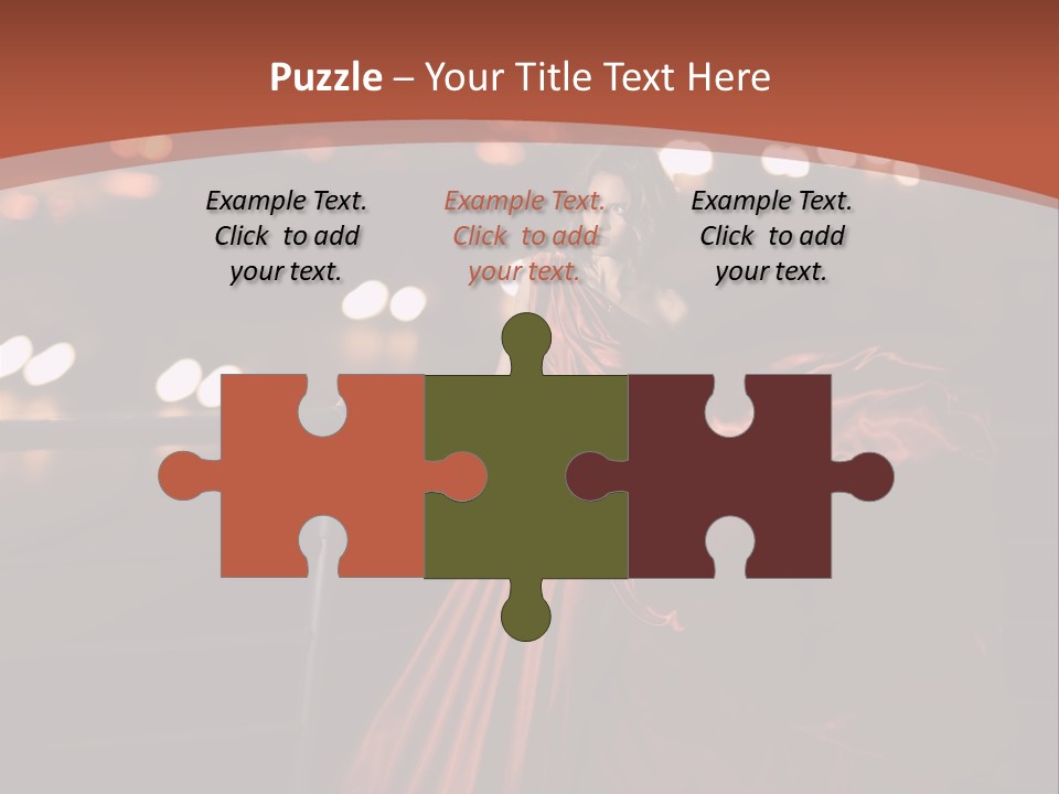 Hairstyle Hair Model PowerPoint Template