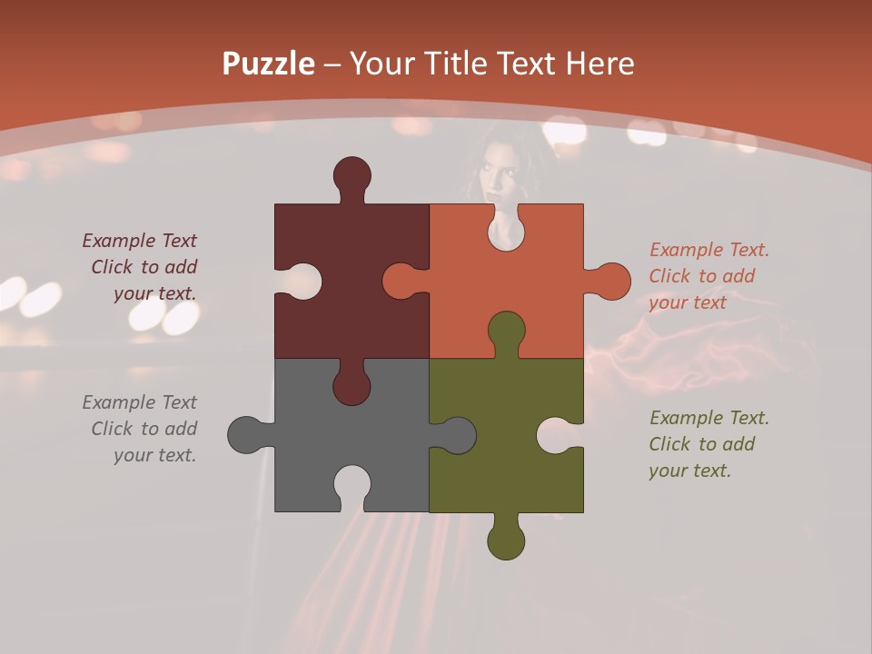 Hairstyle Hair Model PowerPoint Template