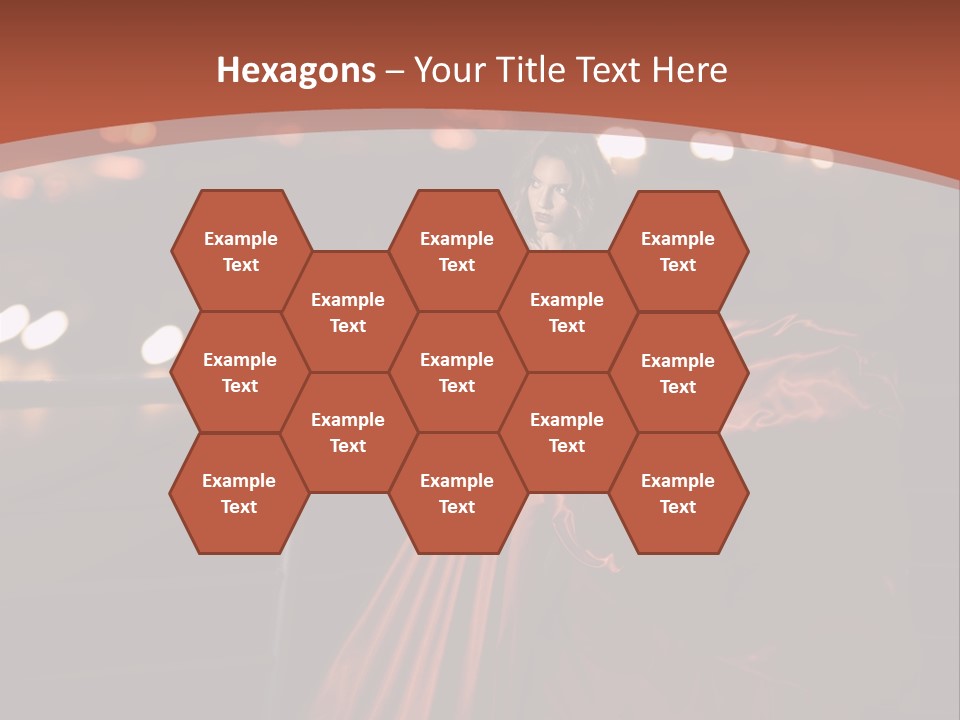 Hairstyle Hair Model PowerPoint Template