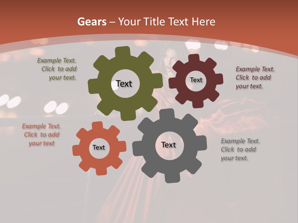 Hairstyle Hair Model PowerPoint Template