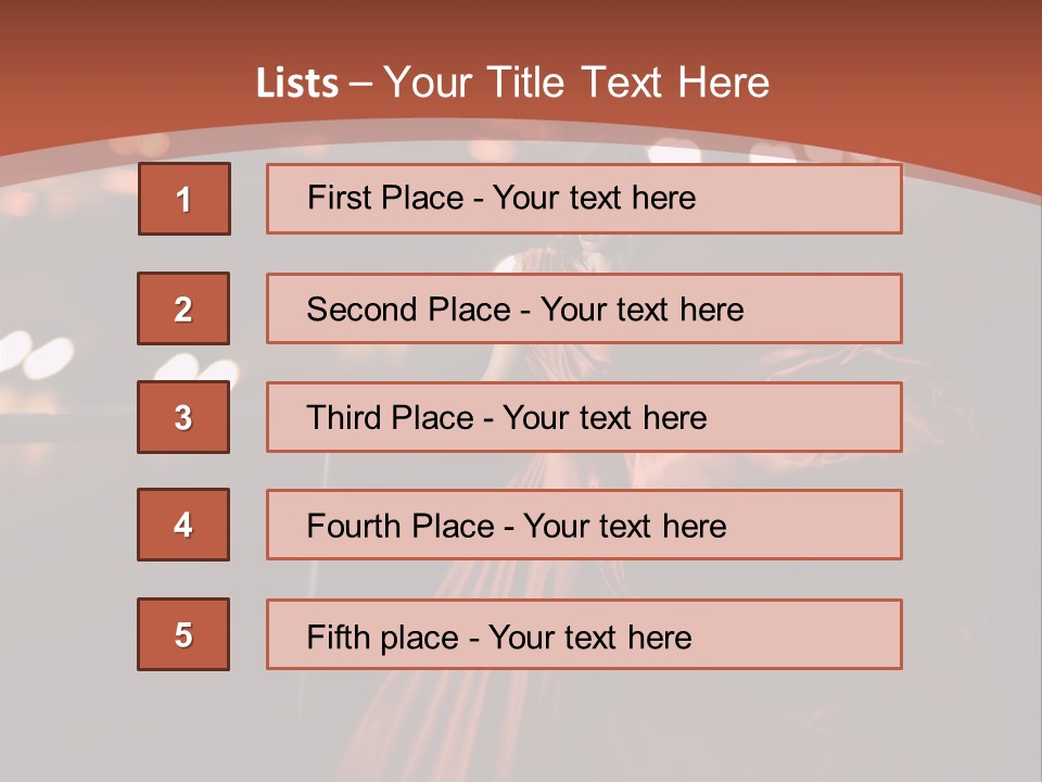 Hairstyle Hair Model PowerPoint Template