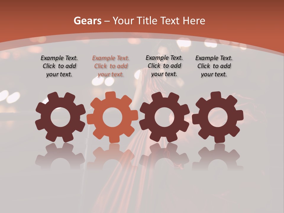 Hairstyle Hair Model PowerPoint Template